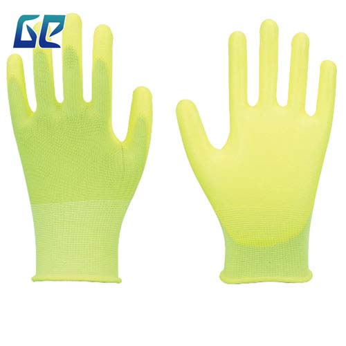 13G COLOR POLYESTER,COLOR PU COATED