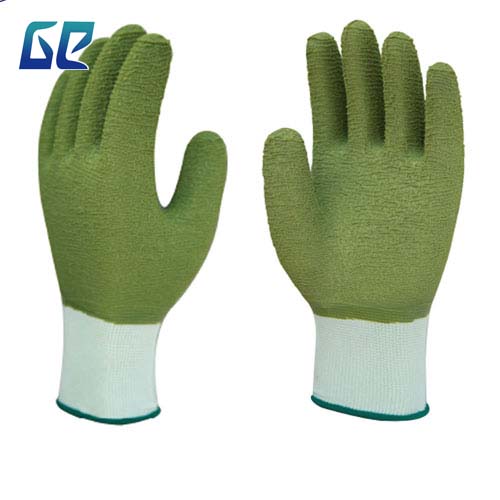 15G POLYESTER SHELL LATEX FULLY COATED,ROUGH CRINKLE FINISH